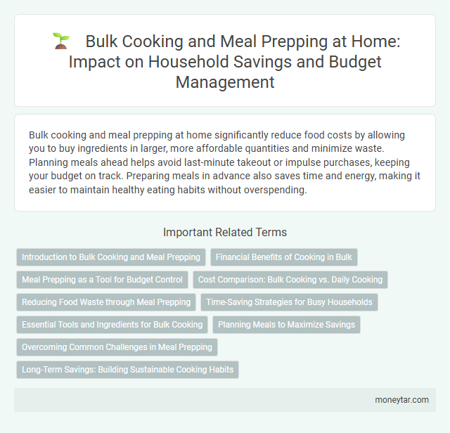 Bulk Cooking and Meal Prepping at Home: Impact on Household Savings and Budget Management