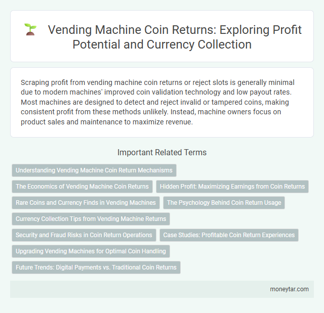 Vending Machine Coin Returns: Exploring Profit Potential and Currency Collection