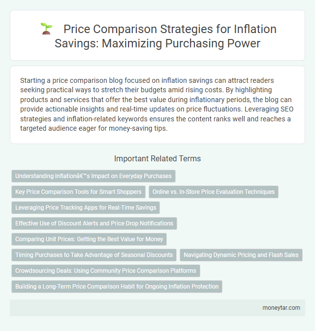 Price Comparison Strategies for Inflation Savings: Maximizing Purchasing Power