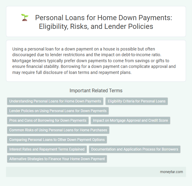 Personal Loans for Home Down Payments: Eligibility, Risks, and Lender Policies