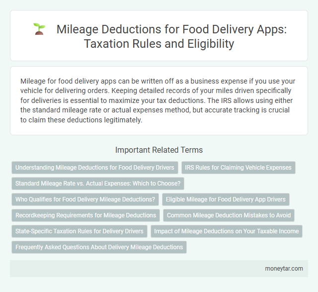 Mileage Deductions for Food Delivery Apps: Taxation Rules and Eligibility