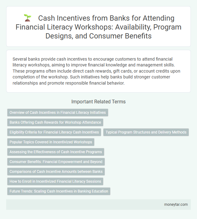 Cash Incentives from Banks for Attending Financial Literacy Workshops: Availability, Program Designs, and Consumer Benefits