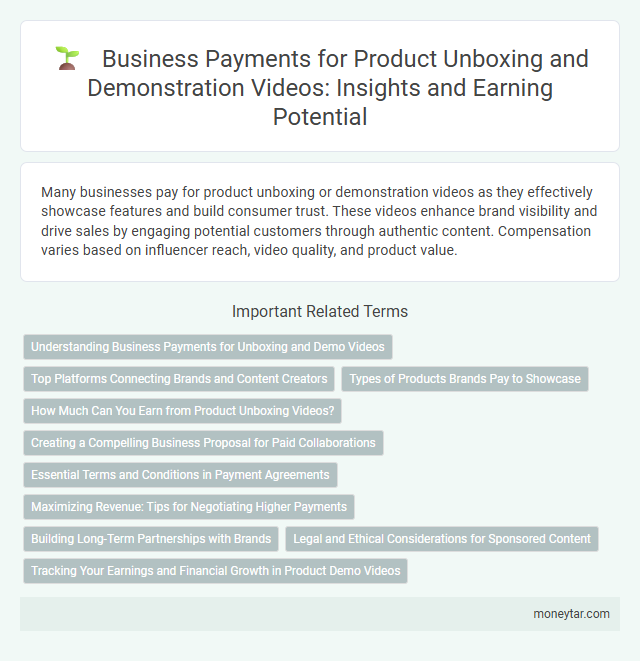 Business Payments for Product Unboxing and Demonstration Videos: Insights and Earning Potential