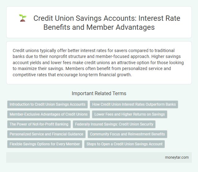 Credit Union Savings Accounts: Interest Rate Benefits and Member Advantages
