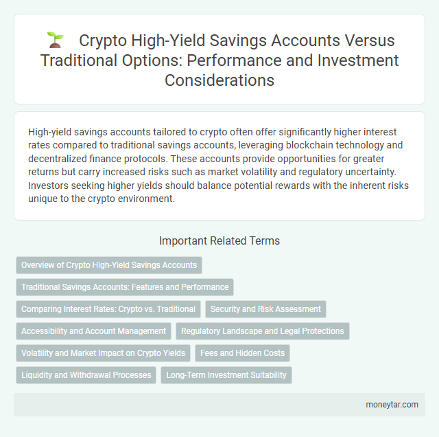 Crypto High-Yield Savings Accounts Versus Traditional Options: Performance and Investment Considerations