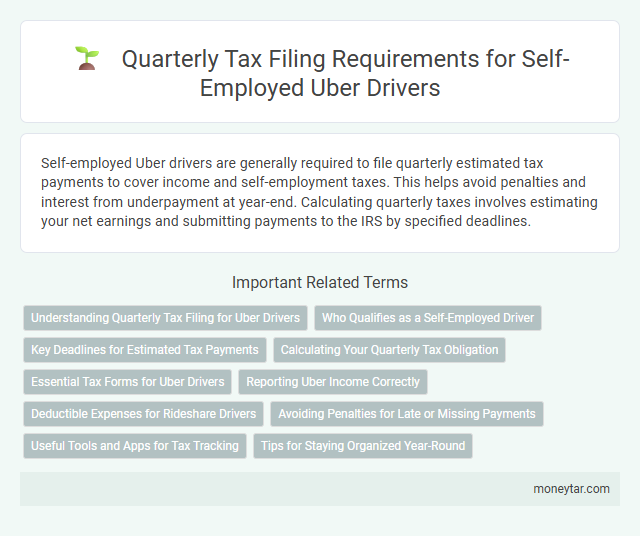 Quarterly Tax Filing Requirements for Self-Employed Uber Drivers