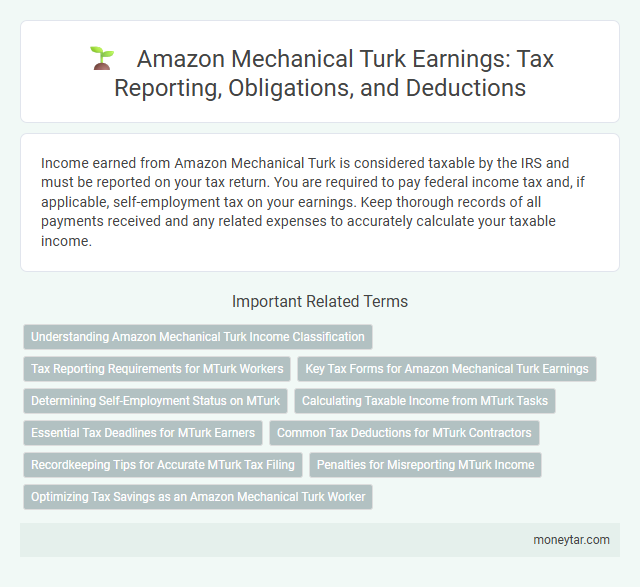 Amazon Mechanical Turk Earnings: Tax Reporting, Obligations, and Deductions