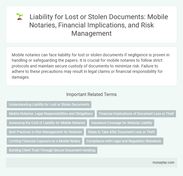 Liability for Lost or Stolen Documents: Mobile Notaries, Financial Implications, and Risk Management