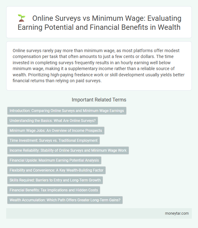 Online Surveys vs Minimum Wage: Evaluating Earning Potential and Financial Benefits in Wealth