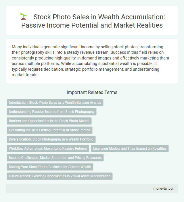 Stock Photo Sales in Wealth Accumulation: Passive Income Potential and Market Realities