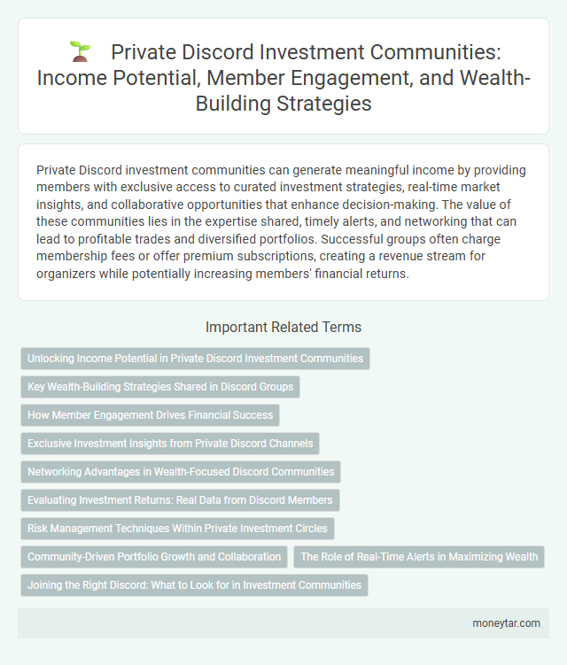 Private Discord Investment Communities: Income Potential, Member Engagement, and Wealth-Building Strategies