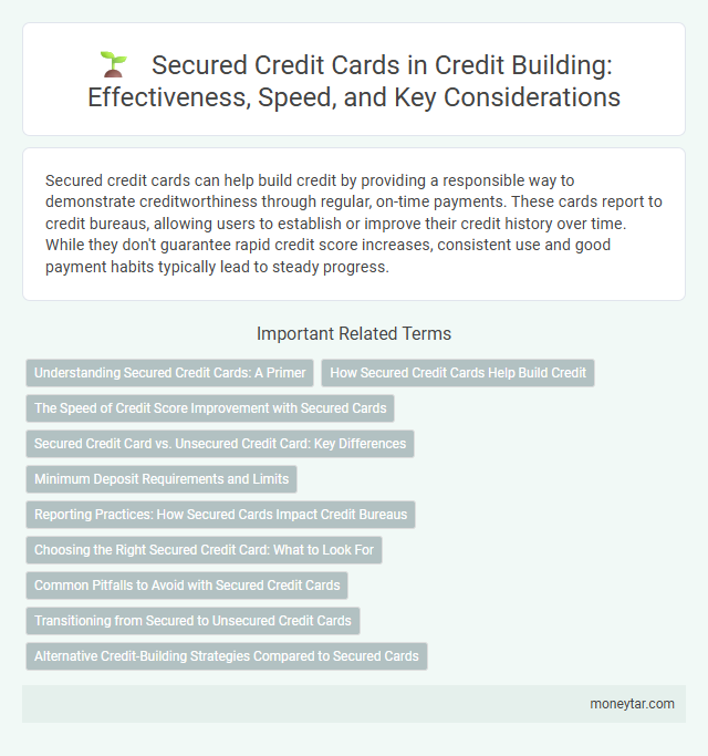 Secured Credit Cards in Credit Building: Effectiveness, Speed, and Key Considerations