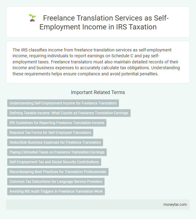 Freelance Translation Services as Self-Employment Income in IRS Taxation