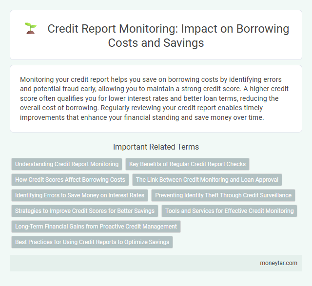 Credit Report Monitoring: Impact on Borrowing Costs and Savings