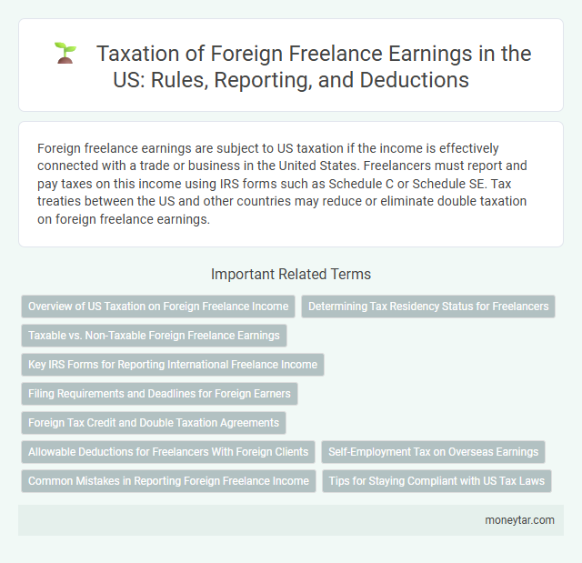 Taxation of Foreign Freelance Earnings in the US: Rules, Reporting, and Deductions