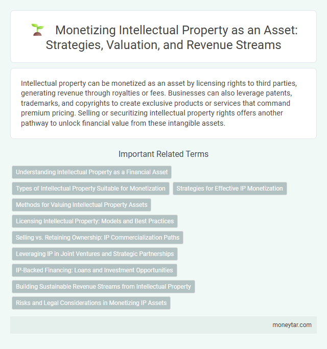 Monetizing Intellectual Property as an Asset: Strategies, Valuation, and Revenue Streams