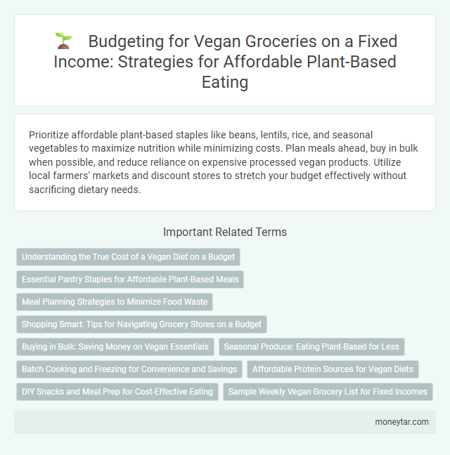Budgeting for Vegan Groceries on a Fixed Income: Strategies for Affordable Plant-Based Eating