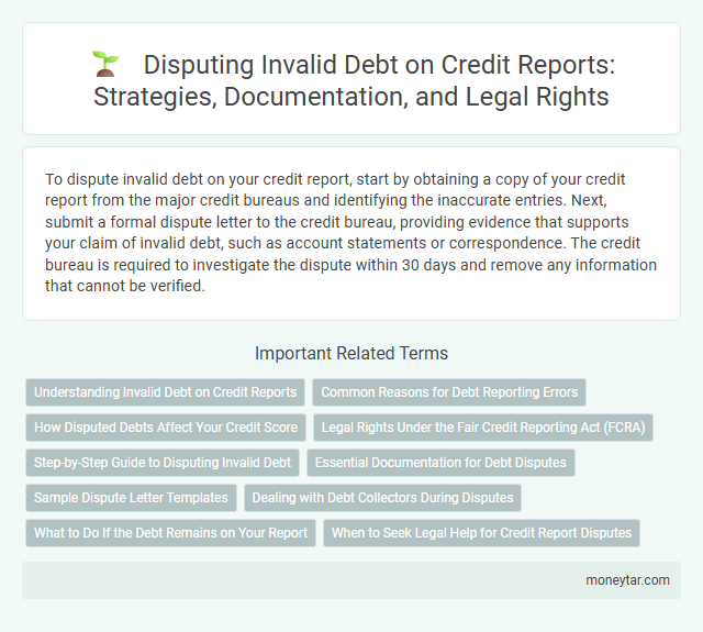 Disputing Invalid Debt on Credit Reports: Strategies, Documentation, and Legal Rights
