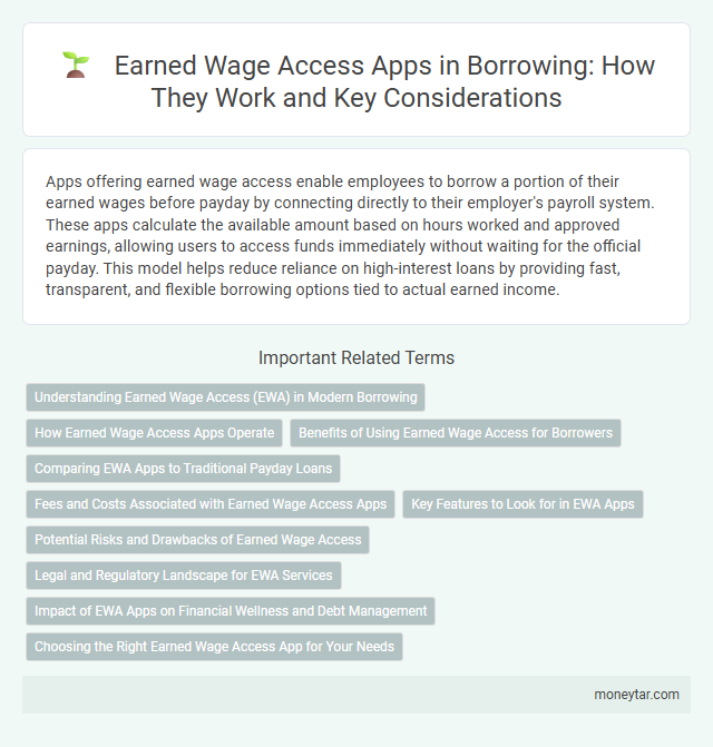 Earned Wage Access Apps in Borrowing: How They Work and Key Considerations