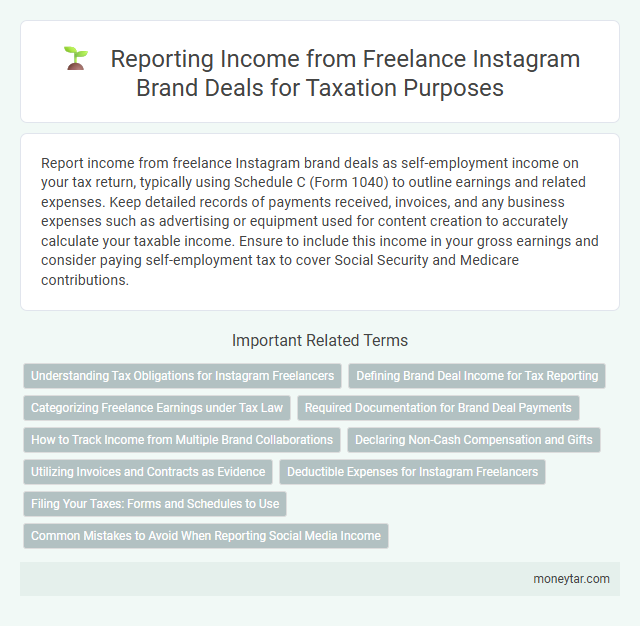 Reporting Income from Freelance Instagram Brand Deals for Taxation Purposes
