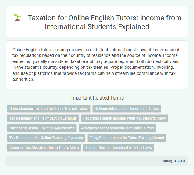 Taxation for Online English Tutors: Income from International Students Explained