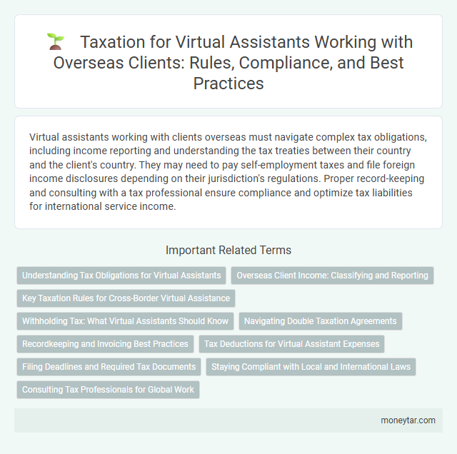 Taxation for Virtual Assistants Working with Overseas Clients: Rules, Compliance, and Best Practices