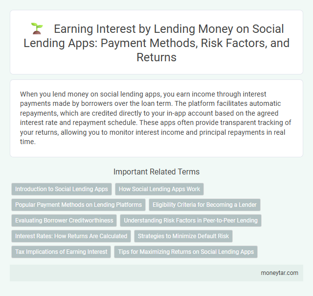 Earning Interest by Lending Money on Social Lending Apps: Payment Methods, Risk Factors, and Returns