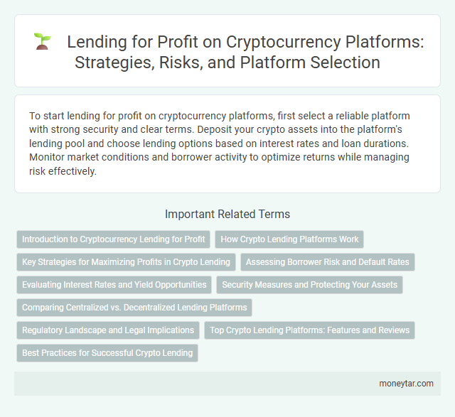 Lending for Profit on Cryptocurrency Platforms: Strategies, Risks, and Platform Selection