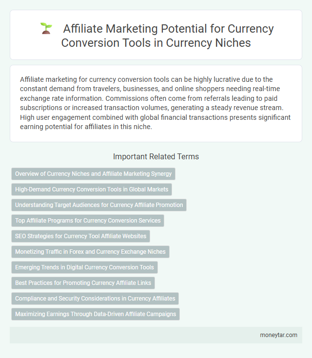 Affiliate Marketing Potential for Currency Conversion Tools in Currency Niches