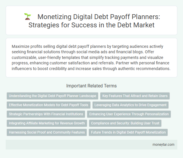 Monetizing Digital Debt Payoff Planners: Strategies for Success in the Debt Market