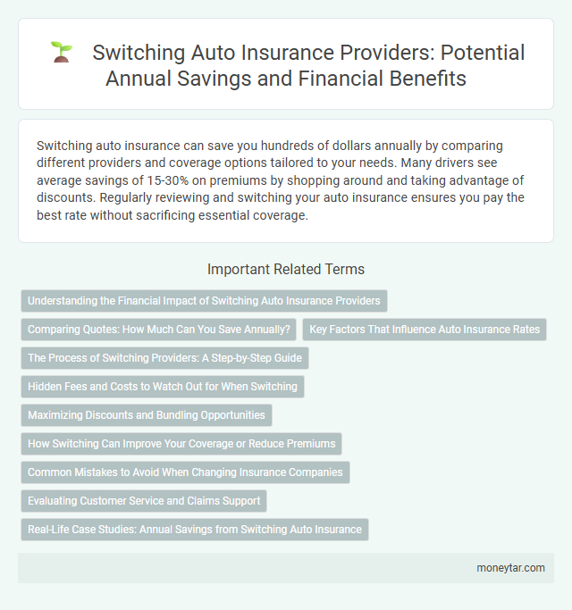 Switching Auto Insurance Providers: Potential Annual Savings and Financial Benefits