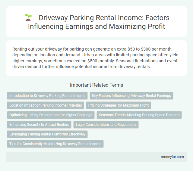 Driveway Parking Rental Income: Factors Influencing Earnings and Maximizing Profit