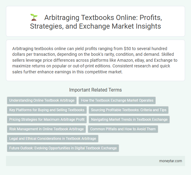 Arbitraging Textbooks Online: Profits, Strategies, and Exchange Market Insights