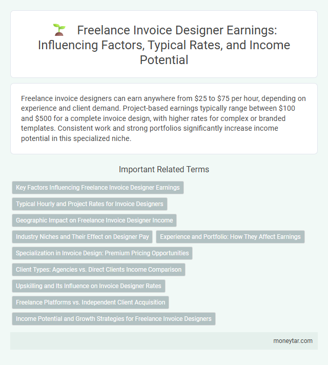 Freelance Invoice Designer Earnings: Influencing Factors, Typical Rates, and Income Potential