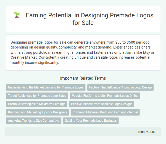 Earning Potential in Designing Premade Logos for Sale