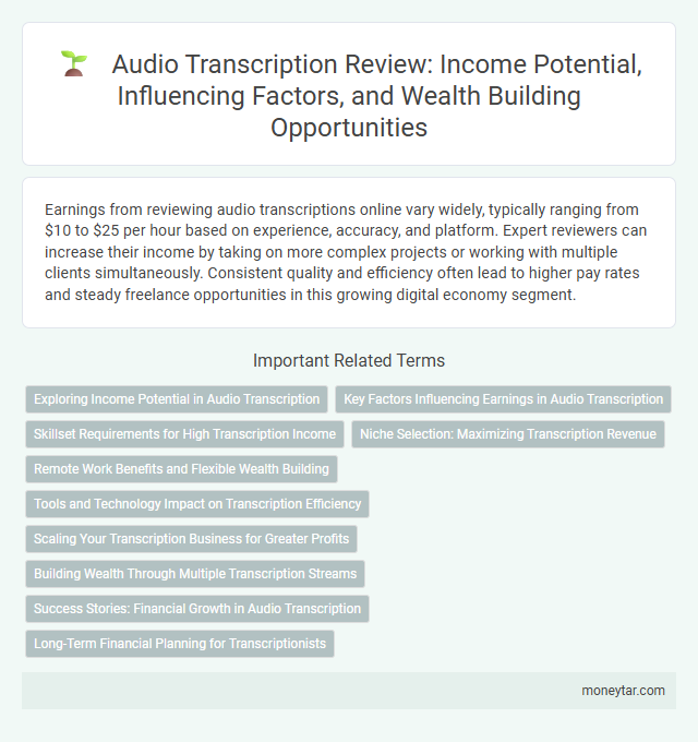 Audio Transcription Review: Income Potential, Influencing Factors, and Wealth Building Opportunities