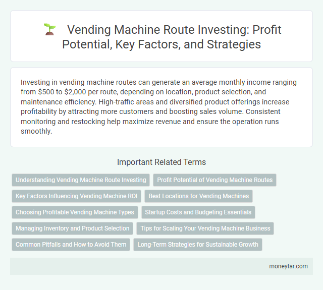 Vending Machine Route Investing: Profit Potential, Key Factors, and Strategies