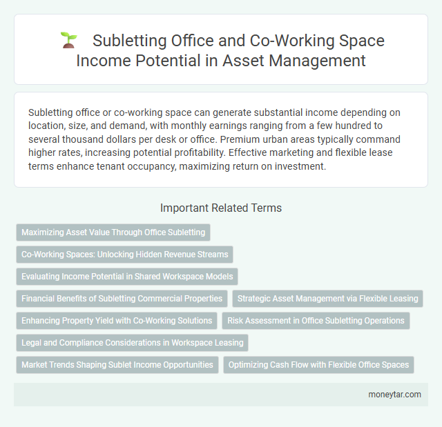 Subletting Office and Co-Working Space Income Potential in Asset Management