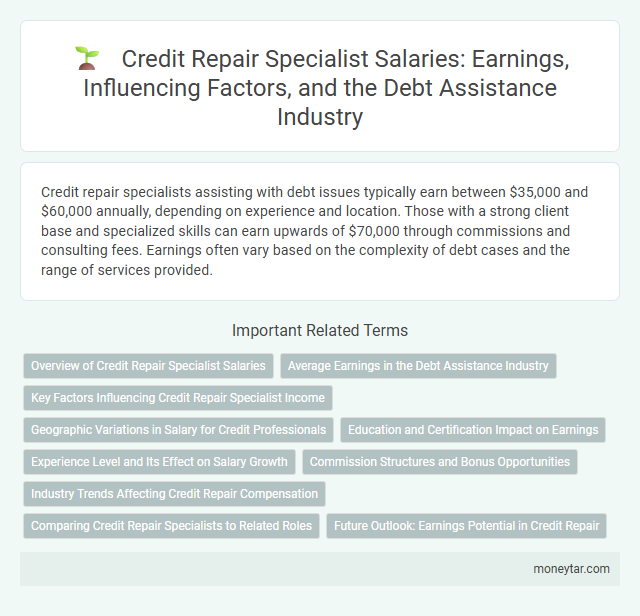 Credit Repair Specialist Salaries: Earnings, Influencing Factors, and the Debt Assistance Industry