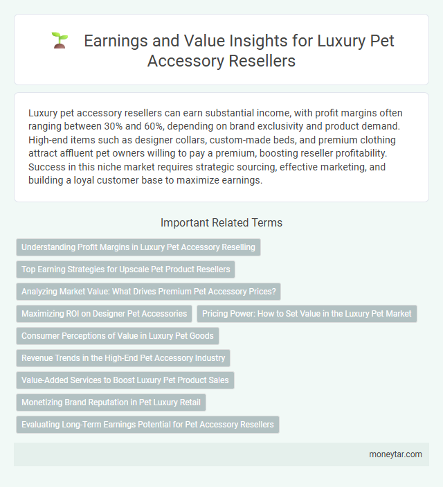 Earnings and Value Insights for Luxury Pet Accessory Resellers