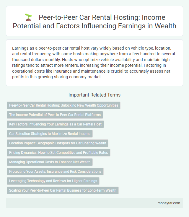 Peer-to-Peer Car Rental Hosting: Income Potential and Factors Influencing Earnings in Wealth