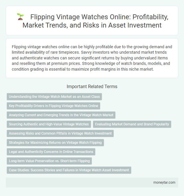 Flipping Vintage Watches Online: Profitability, Market Trends, and Risks in Asset Investment