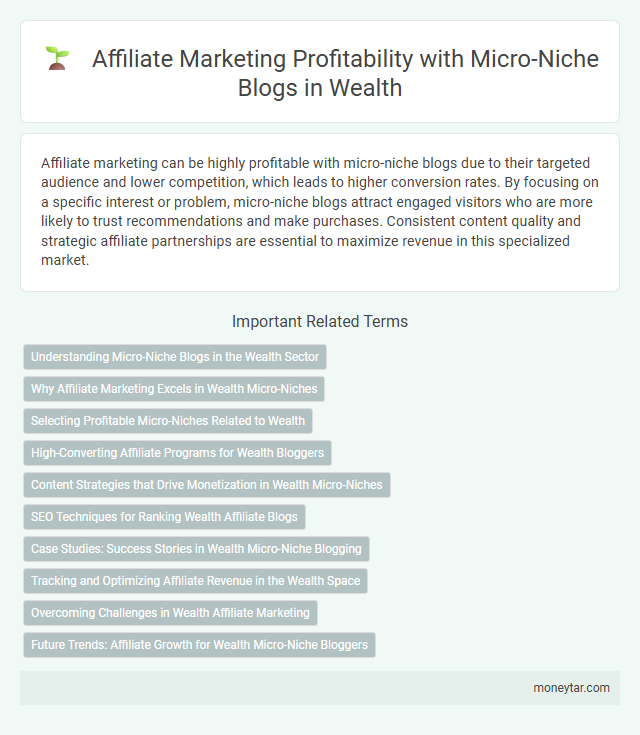 Affiliate Marketing Profitability with Micro-Niche Blogs in Wealth