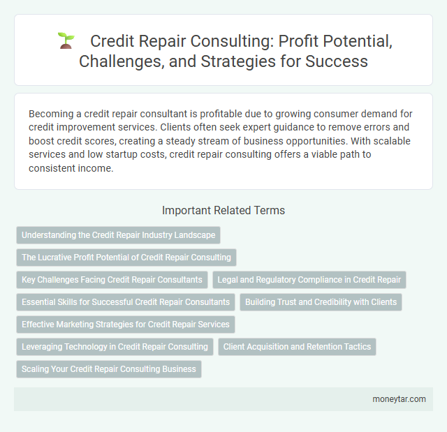 Credit Repair Consulting: Profit Potential, Challenges, and Strategies for Success