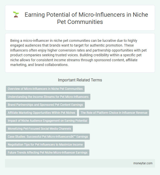 Earning Potential of Micro-Influencers in Niche Pet Communities
