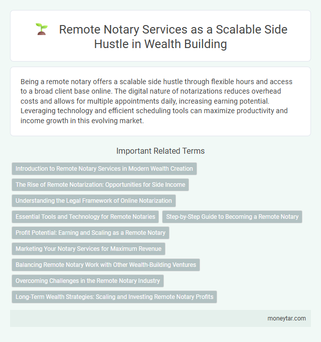 Remote Notary Services as a Scalable Side Hustle in Wealth Building