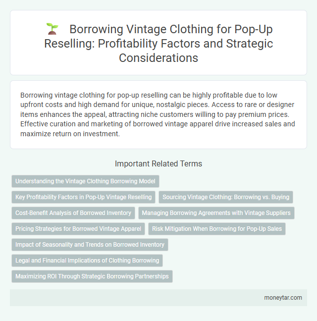 Borrowing Vintage Clothing for Pop-Up Reselling: Profitability Factors and Strategic Considerations