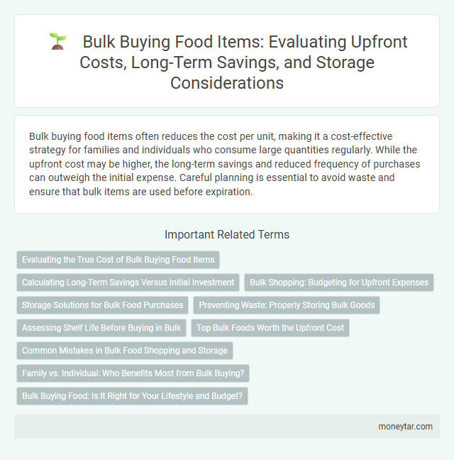 Bulk Buying Food Items: Evaluating Upfront Costs, Long-Term Savings, and Storage Considerations