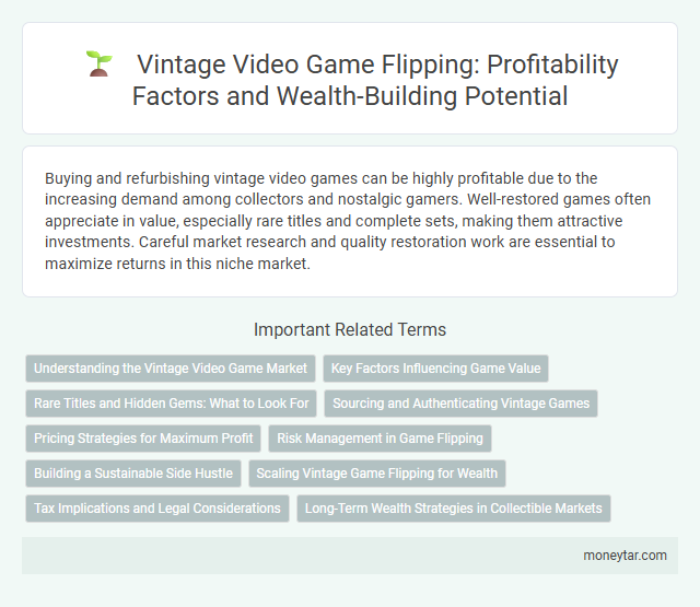 Vintage Video Game Flipping: Profitability Factors and Wealth-Building Potential