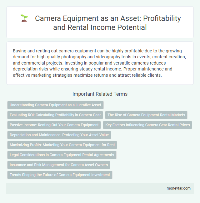 Camera Equipment as an Asset: Profitability and Rental Income Potential